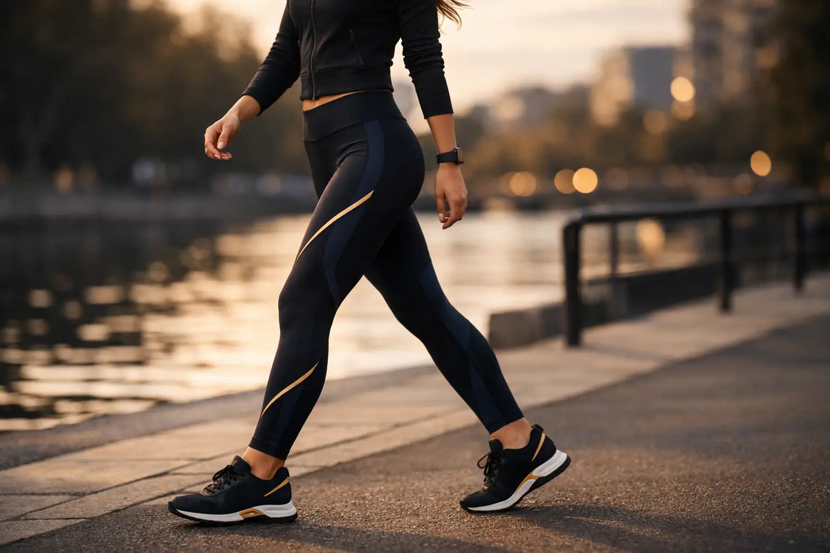 Tights til gåtur dame med riktig passform