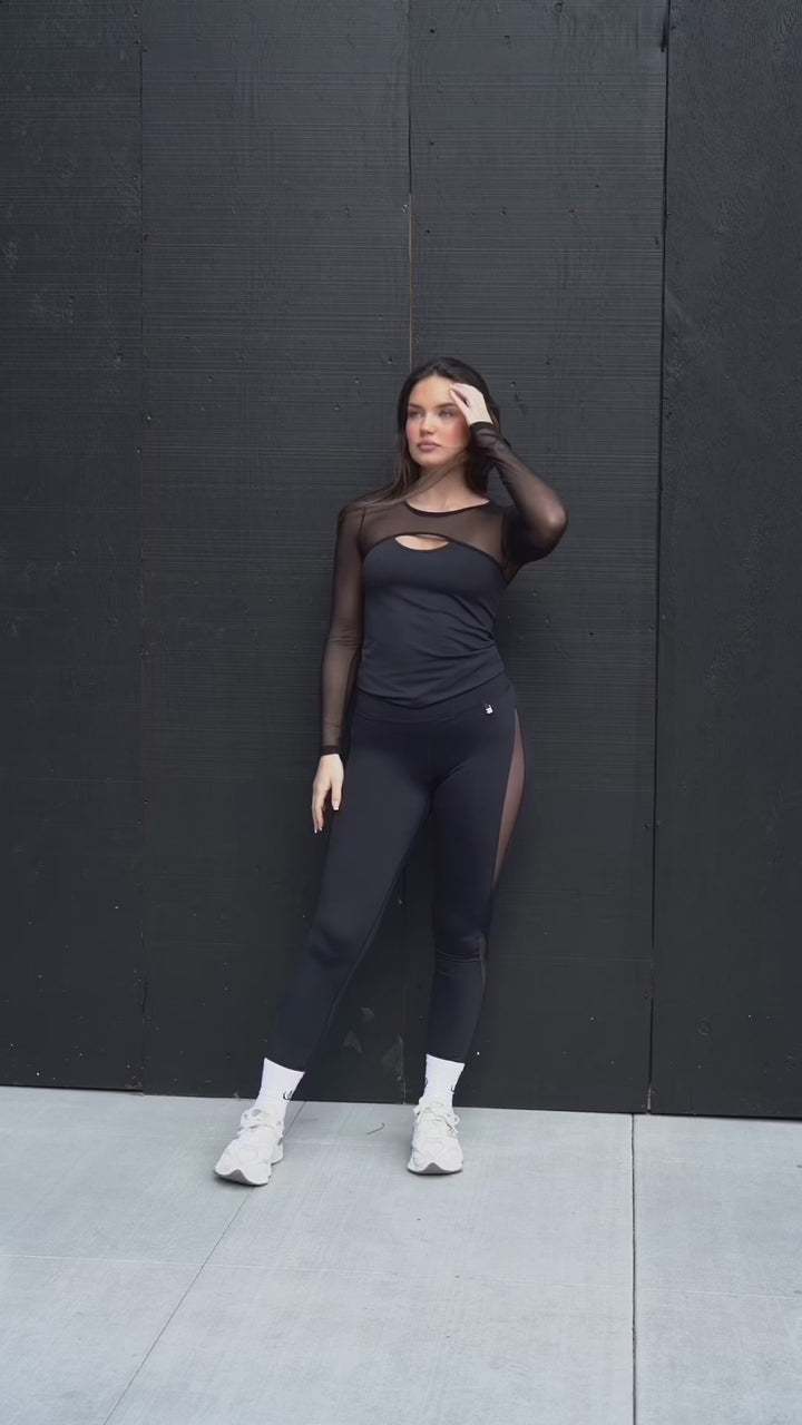 Wallderinska Sport Couture, Edge Mesh Sculpting Tights