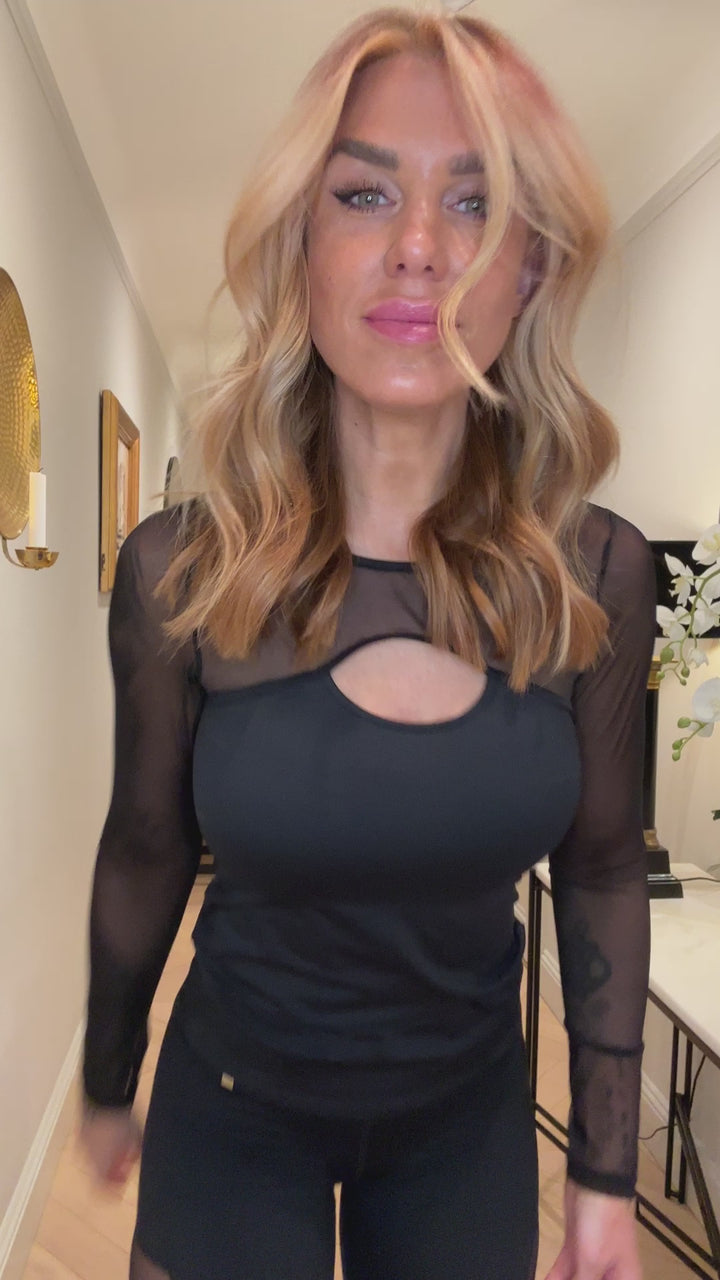 Wallderinska Sport Couture, Edge Långärmad Mesh Tröja