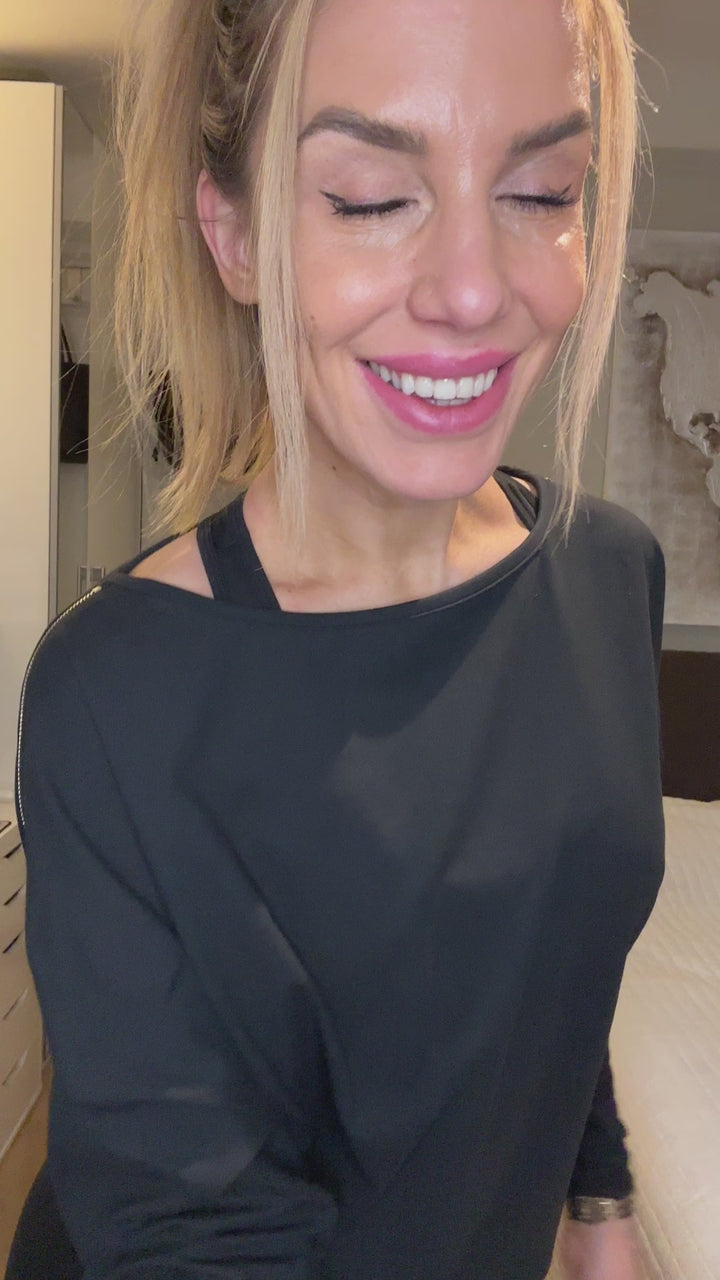 Edge Casual Zip Sweater, Wallderinska Sport Couture