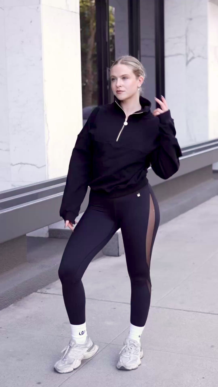 Wallderinska Sport Couture, Edge Cozy Half Zip