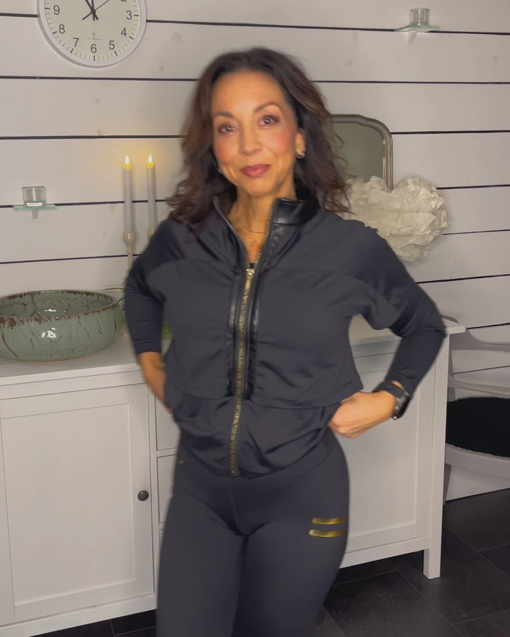 Wallderinska Sport Couture, Edge Svart Träningsjacka